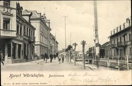 Ak Bad Wörishofen im Unterallgäu, Bachstraße