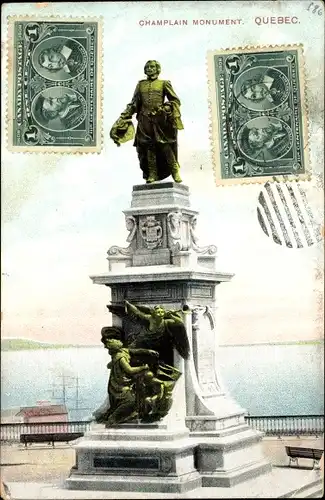 Ak Quebec Kanada, Champlain-Monument
