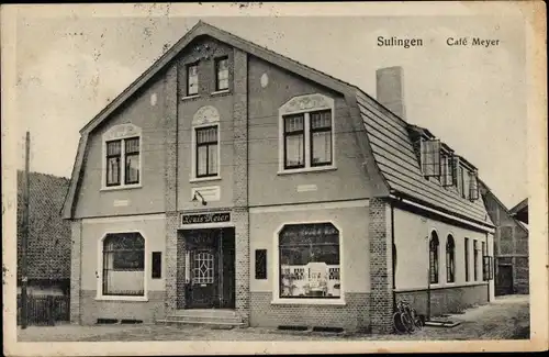 Ak Sulingen in Niedersachsen, Cafe Meyer