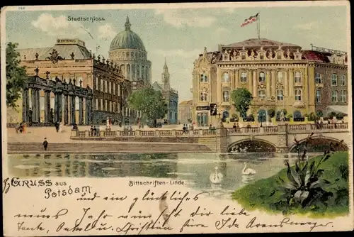 Litho Potsdam in Brandenburg, Bittschriften Linde, Stadtschloss