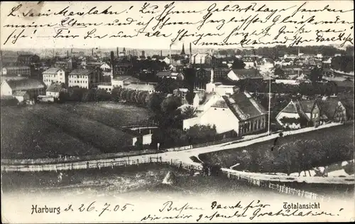 Ak Hamburg Harburg, Gesamtansicht