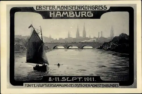 Ak Hamburg, Erster Monistenkongress 1911, Deutscher Monistenbund, 5. Hauptversammlung