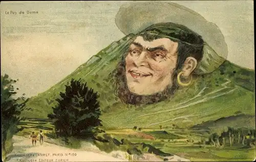 Litho Le Puy de Dome, Berggesichter, Killinger No 150