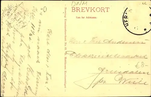 Ak Herning Dänemark, Bredgade