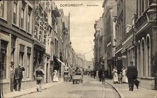 Ak Dordrecht Südholland Niederlande, Voorstraat