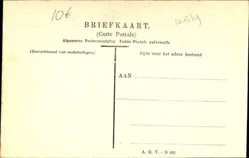 Ak Dordrecht Südholland Niederlande, Brand, 12. April 1906