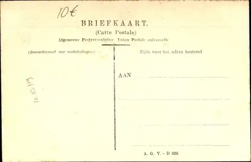 Ak Dordrecht Südholland Niederlande, Brand, 12. April 1906