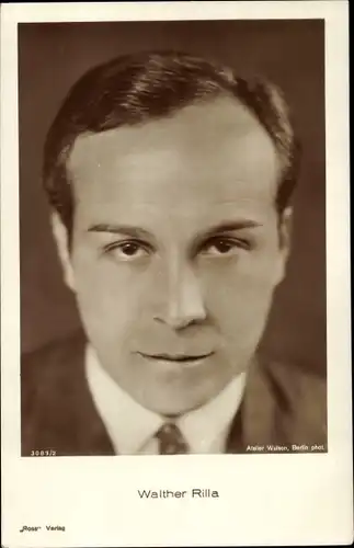 Ak Schauspieler Walther Rilla, Portrait
