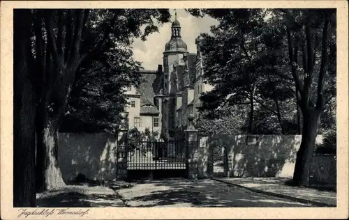 Ak Wermsdorf in Sachsen, Jagdschloss, Eingangstor