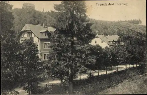 Ak Schellerhau Altenberg im Erzgebirge, Fremdenhof Flechsig, Gut Schellermühle