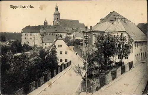 Ak Dippoldiswalde im Erzgebirge, Teilansicht