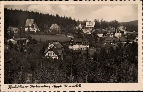 Ak Oberbärenburg Altenberg im Erzgebirge, Teilansicht