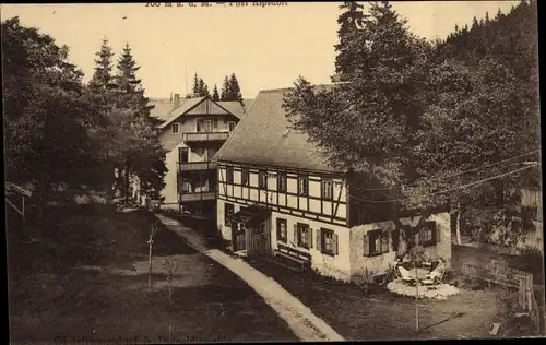 Ak Schellerhau Altenberg im Erzgebirge, Fachwerkhäuser