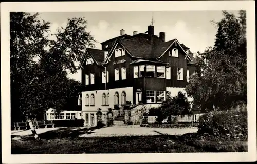 Ak Bärenfels Altenberg im Erzgebirge, HO-Hotel Felsenburg