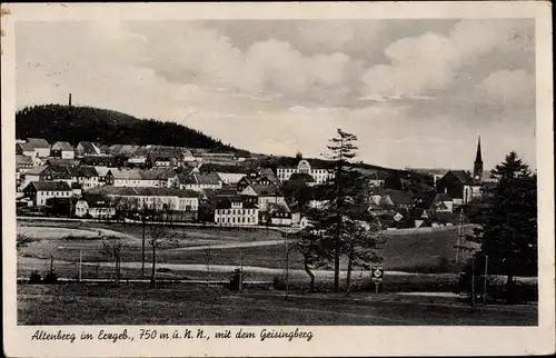 Ak Altenberg im Erzgebirge, Ortsansicht, Geisingberg