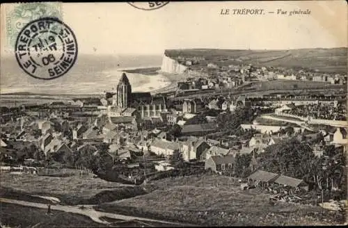 Ak Le Tréport Seine Maritime, Gesamtansicht