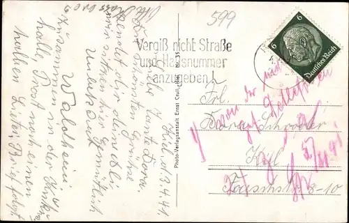 Ak Kiel, Kleiner Kiel, Stadttheater, Rathaus