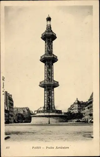 Ak Paris XIII Gobelins, Artesischer Brunnen