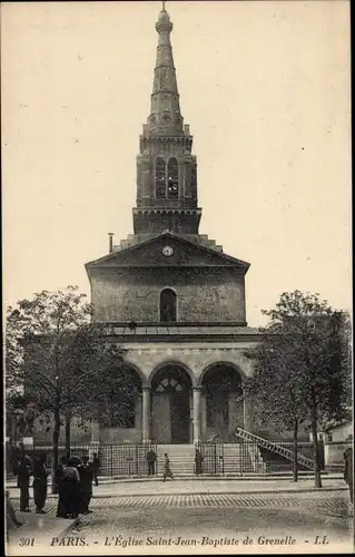Ak Paris XV, Grenelle, Kirche Saint-Jean-Baptiste de Grenelle