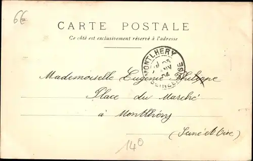 Ak Observatorium Paris XIV, Statue von Charlet