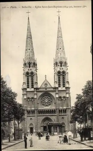 Ak Paris XV Vaugirard, Kirche Saint-Jean-Baptiste