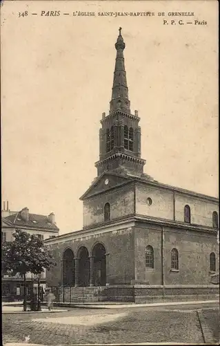 Ak Paris XV, Kirche Saint-Jean-Baptiste de Grenelle