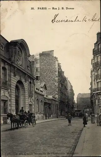 Ak Paris 17., Rue Jean-Baptiste Dumas