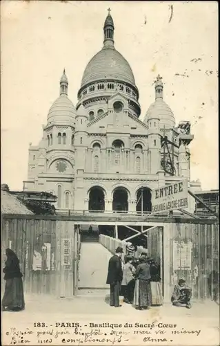 Ak Paris XVIII Montmartre, Kirche Sacré-Coeur