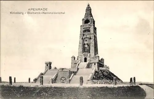 Ak Aabenraa Apenrade Dänemark, Knivsberg, Bismarck Nationaldenkmal