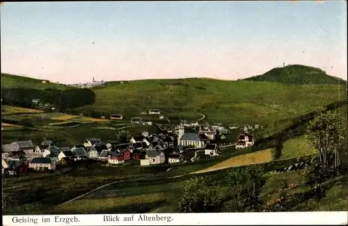 Ak Geising Altenberg im Erzgebirge, Blick auf Altenberg, Panorama