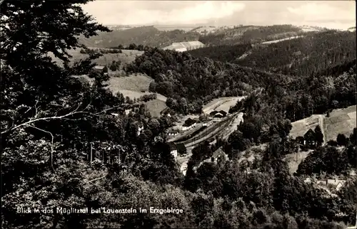 Ak Lauenstein im Erzgebirge, Müglitztal