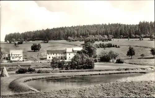 Ak Müglitz Altenberg im Erzgebirge, Gaststätte Grenzschenke