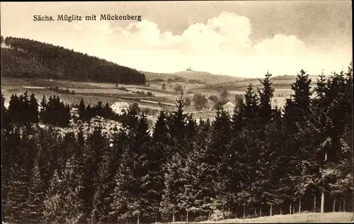 Ak Müglitz Altenberg im Erzgebirge, Gaststätte Grenzschänke