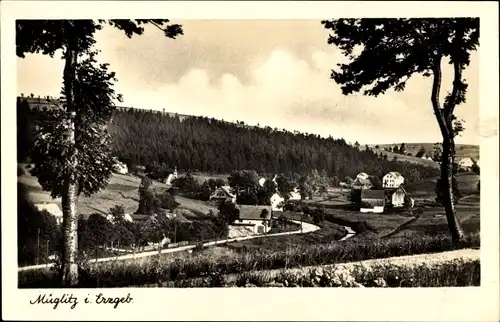 Ak Müglitz Altenberg im Erzgebirge, Ortsansicht