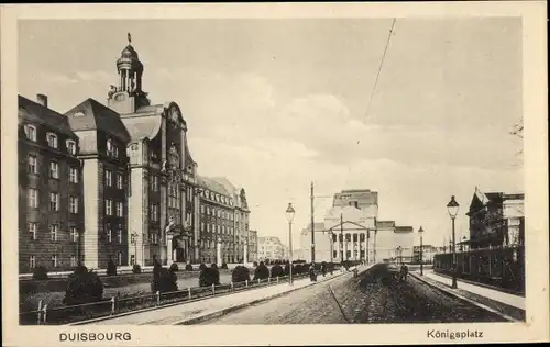 Ak Duisburg im Ruhrgebiet, Königsplatz