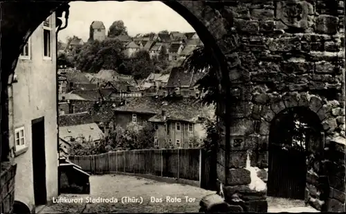 Ak Stadtroda in Thüringen, das Rote Tor