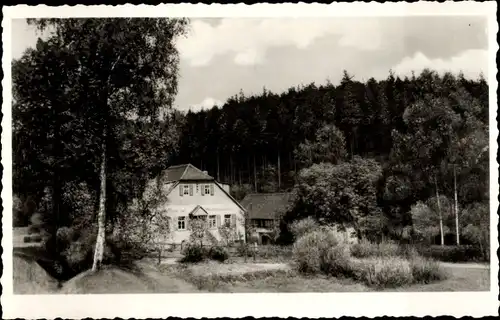 Ak Weißenborn Holzland Thüringen, Mühltal, Gaststätte Meuschkensmühle