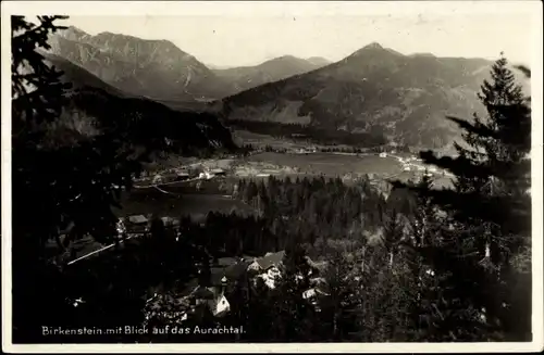 Ak Birkenstein Fischbachau in Oberbayern, Aurachtal, Panorama