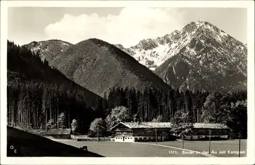 Ak Bad Wiessee in Oberbayern, Bauer in der Au, Kampen