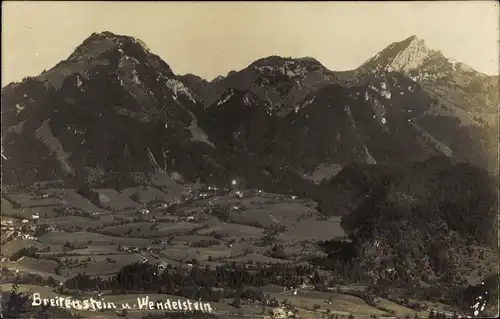 Foto Ak Bayrischzell im Mangfallgebirge Oberbayern, Breitenstein, Wendelstein