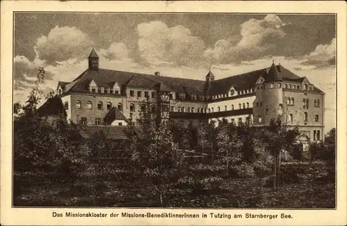 Ak Tutzing am Starnberger See Oberbayern, Missionskloster der Missions-Benediktinnerinnen