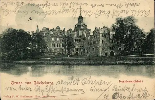 Ak Bückeburg in Schaumburg, Residenzschloss