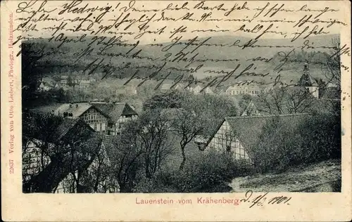 Ak Lauenstein Salzhemmendorf in Niedersachsen, Blick vom Krähenberg