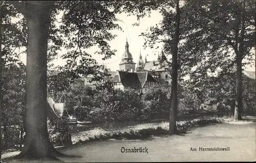 Ak Osnabrück in Niedersachsen, Herrnteichswall, Türme