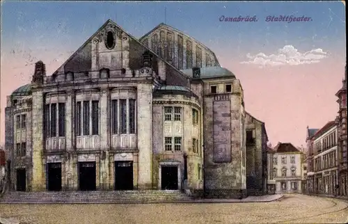 Ak Osnabrück in Niedersachsen, Stadttheater