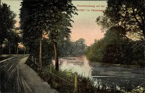 Ak Bad Rothenfelde am Teutoburger Wald, Palsterkamp, Abendstimmung, Gräfte