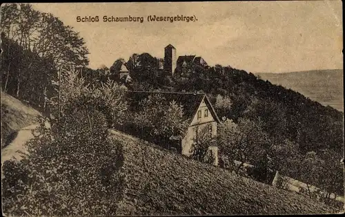 Ak Schaumburg Rinteln an der Weser, Schloss Schaumburg, Burg