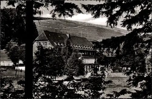 Ak Festenburg Altenau Schulenberg Clausthal Zellerfeld im Oberharz, Eisenbahnerheim