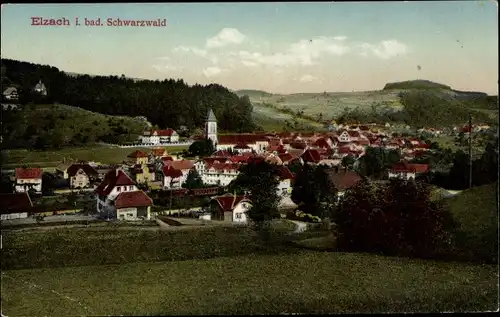 Ak Elzach im Schwarzwald, Gesamtansicht