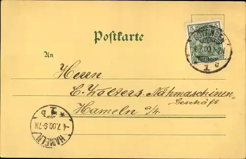 Litho Göttingen Niedersachsen, Rohns, Gesamtansicht einer Villa